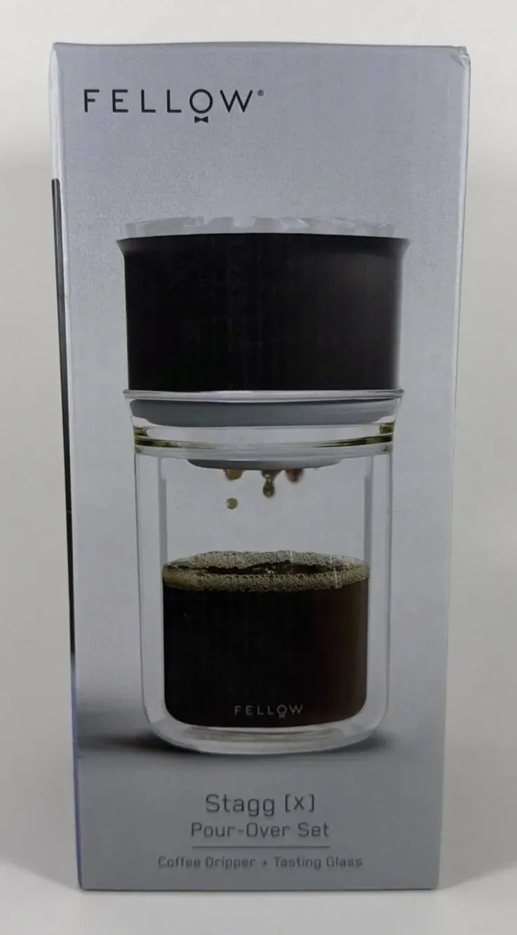 Fellow Stagg [X] Pour Over Set – New in Box Coffee Dripper + Tasting Glass - New